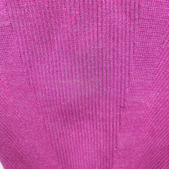 Retrofete Elodie Dress Metallic Orchid Midi Bodycon Long Sleeve XXS Sample - Picture 9 of 9